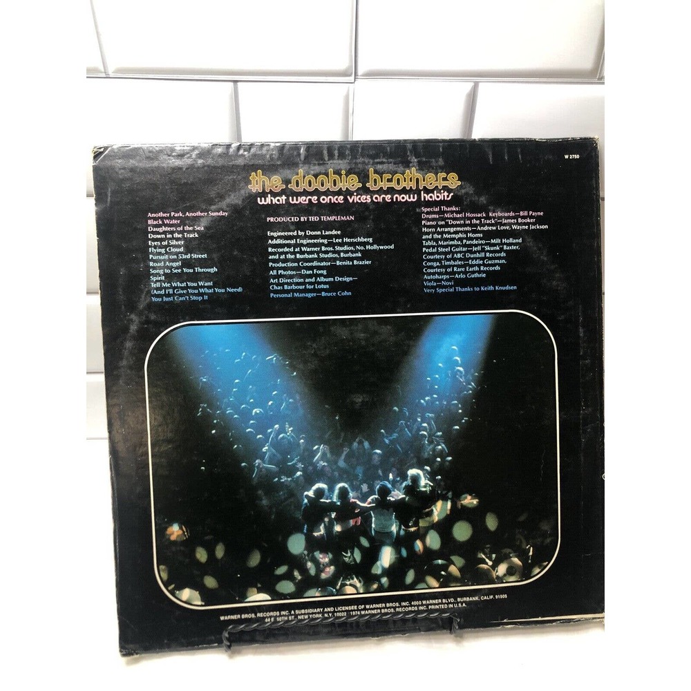 The Doobie Brothers What Were Once Vices Are Now Habits Record Vinyl LP VG - Picture 3 of 11